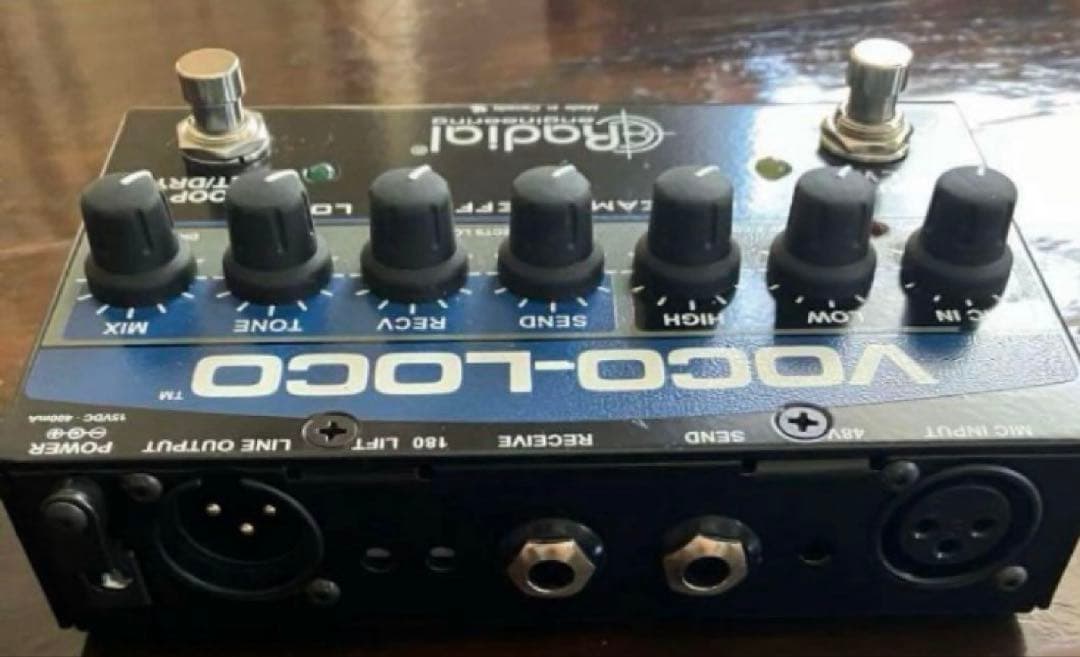 Radial VOCO-LOCO ボーカル、ギター、エフェクトループスイッチャー