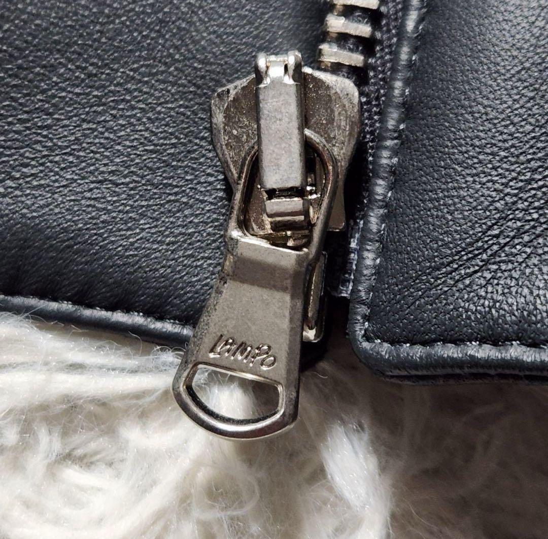 ［美品］DENIM×TOMORROWLAND ライダースジャケット 羊革