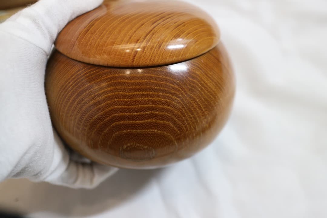 希少 松岡裕治 作 広島県 MATU工房 碁笥 碁筒 ごけ ごす 共箱有り