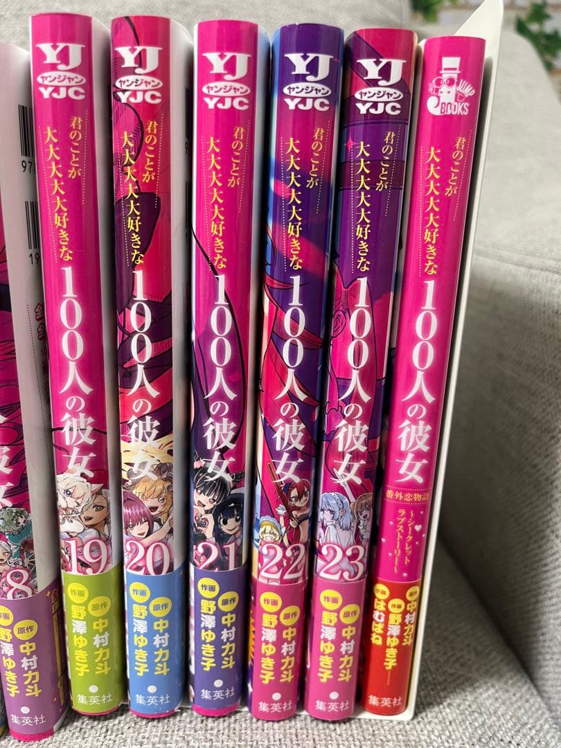 【美品】【全巻】君のことが大大大大大好きな100人の彼女 1〜23巻＋小説1巻