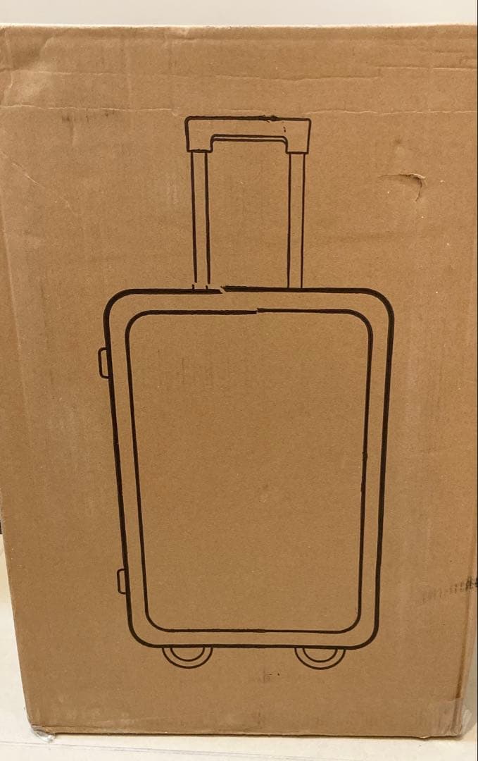 アルミフレームスーツケース♥フロントオープン ブラックSサイズ 42L 機内持込