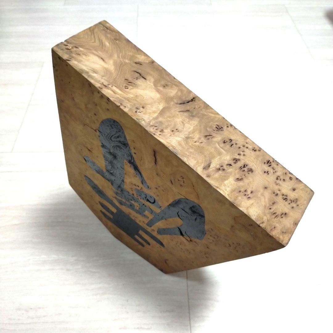 王将　縁起物　商売　繁盛　木　オブジェ　インテリア　飾り　置物