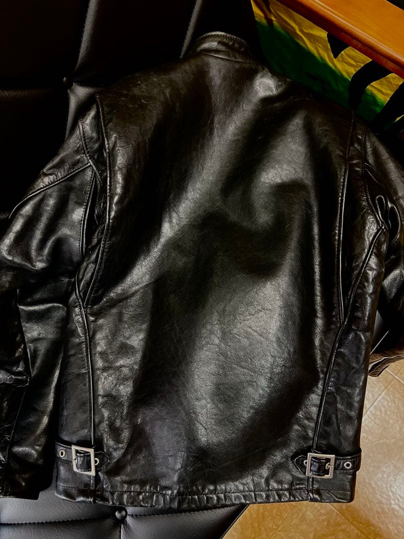 schott141シングルライダースジャケット36