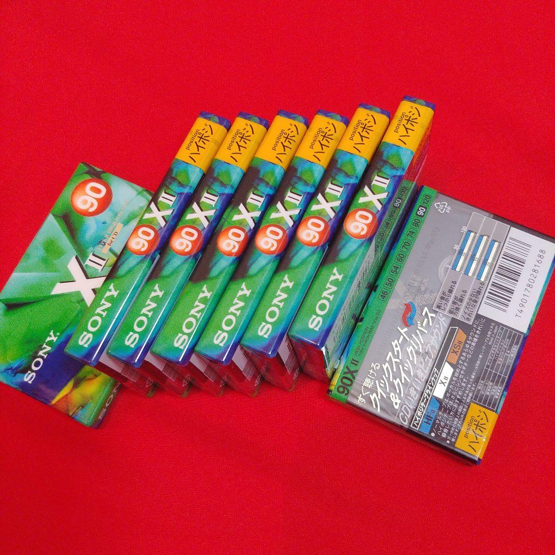 美品８本SONY C-90X2Bハイポジカセットテープ