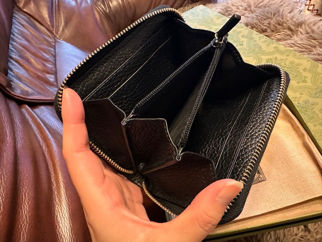 値下げ！！【新品】GUCCI 二つ折り財布 ブラック