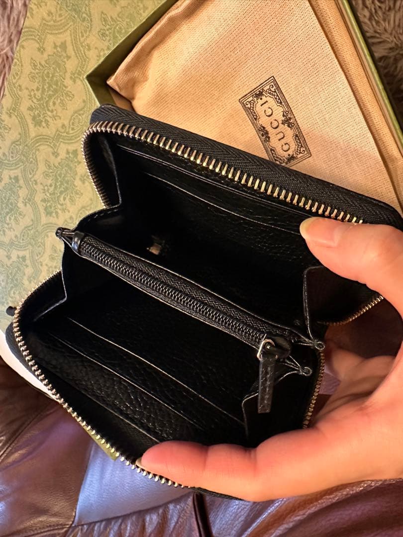 値下げ！！【新品】GUCCI 二つ折り財布 ブラック