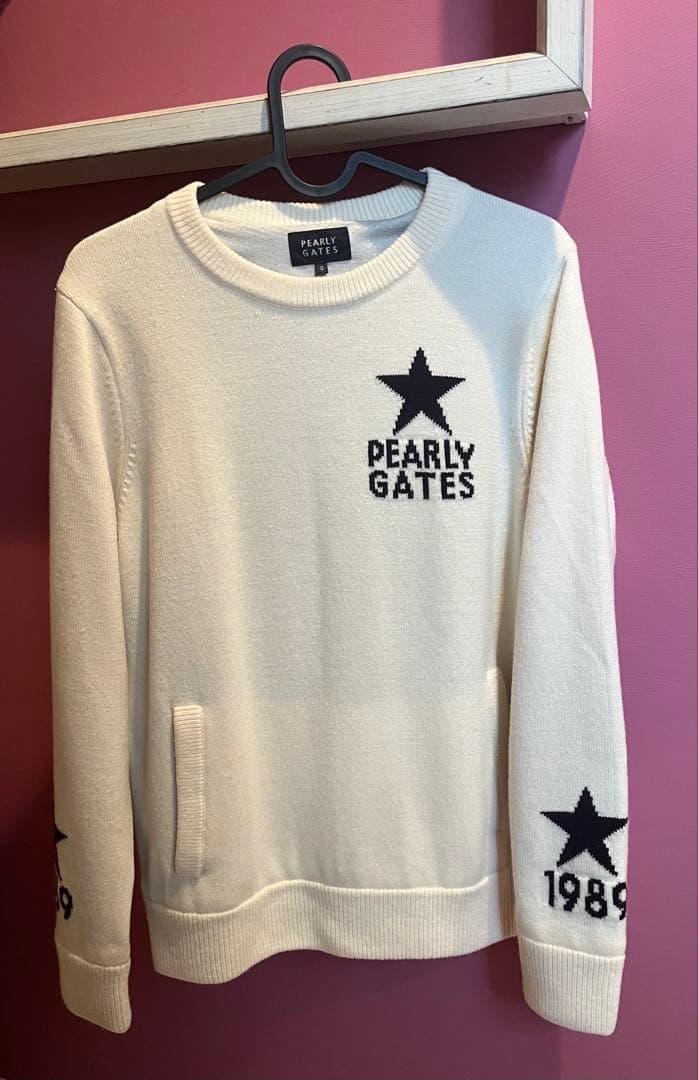 PEARLY GATES❣️0サイズレディースニット（ポリエステル防風裏地付き）