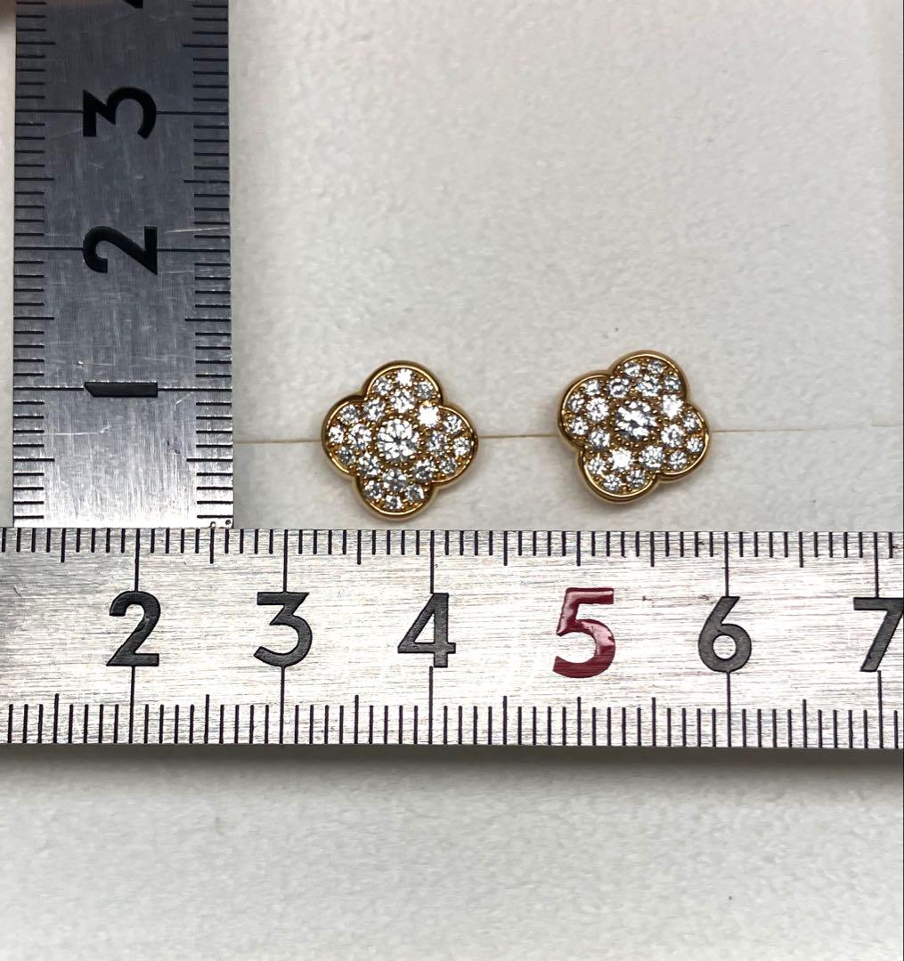 未使用！【SHNCA/シンカ】K18ピアス ラボクロウンダイヤモンド0.45ct