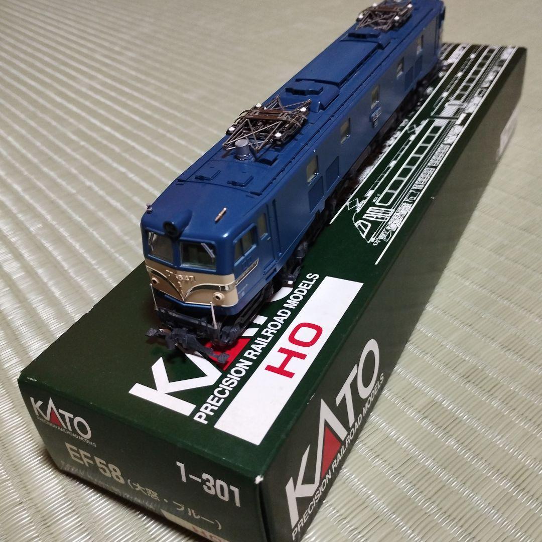KATO　EF58　1-301 (大窓.ブルー) 　HOゲージ　 鉄道模型