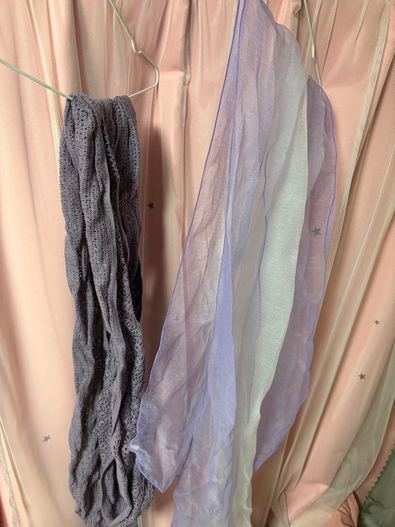 紫色　花柄 浴衣 フリーサイズ　帯付き