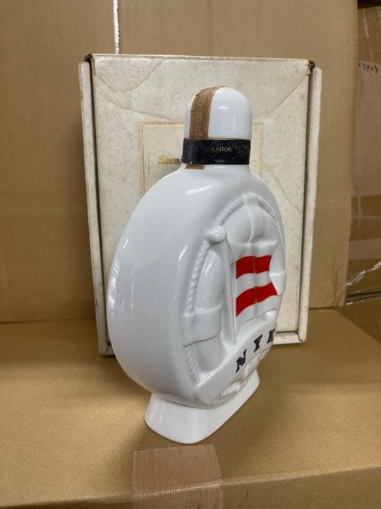 未開栓サントリーウイスキー NYK 陶器日本郵船 100周年記念ボトル箱有り