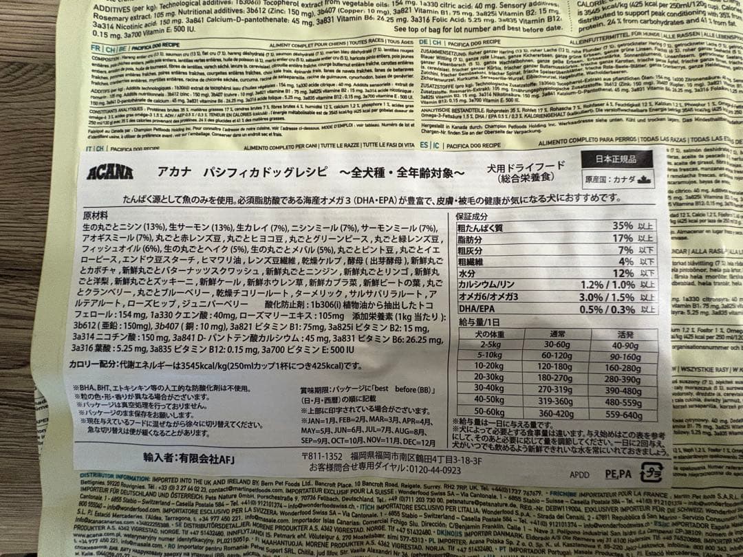 ACANA ドライドッグフード