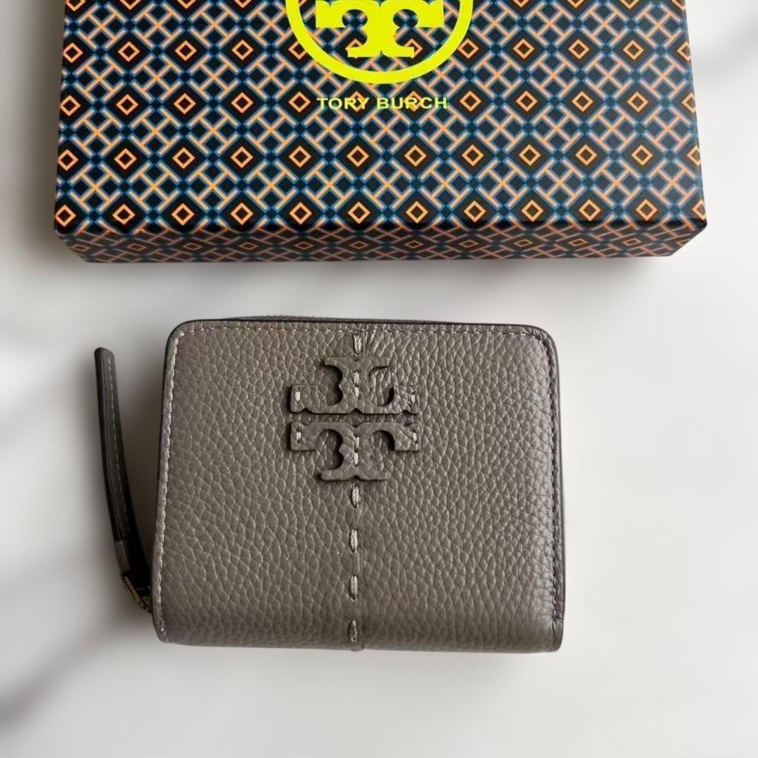 早い者勝ち！グレー 二つ折り財布