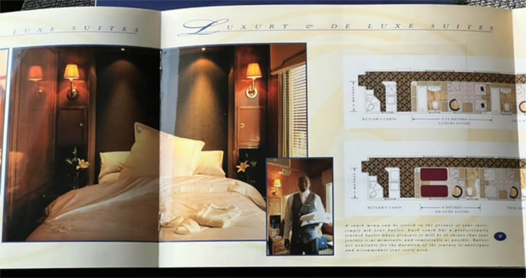 超レア‼️世界一の寝台列車　THE BLUE TRAIN のパンフレット