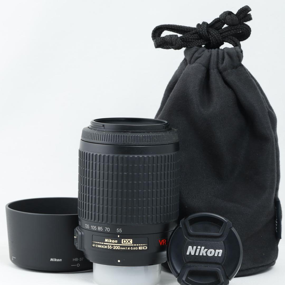 195★ ニコン用 NIKON用 望遠レンズ AF-S55-200VR