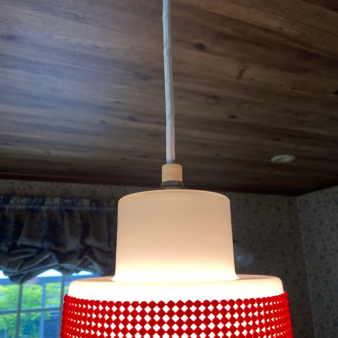 昭和レトロ　ペンダントライト　ナショナル　天井照明　乳白ガラス