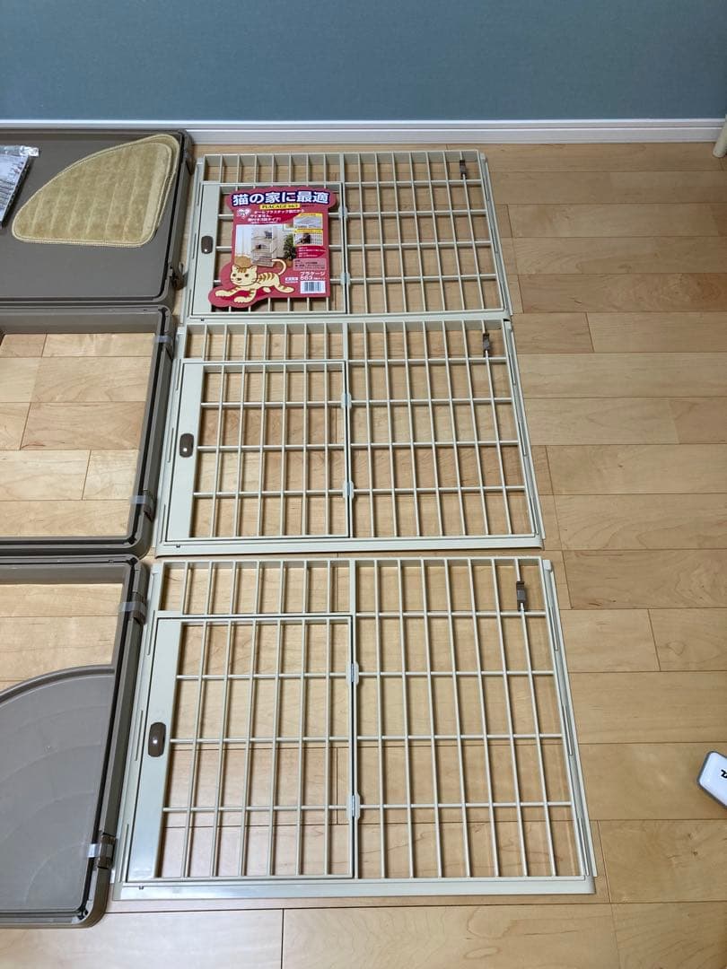 アイリスオーヤマ　プラケージ　3段　スリムタイプ　キャットケージ