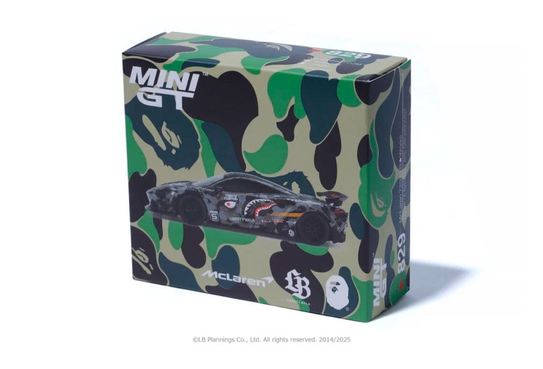 ミニカー BAPE MINI GT LBWK ABC CAMO MCLARREN 720S