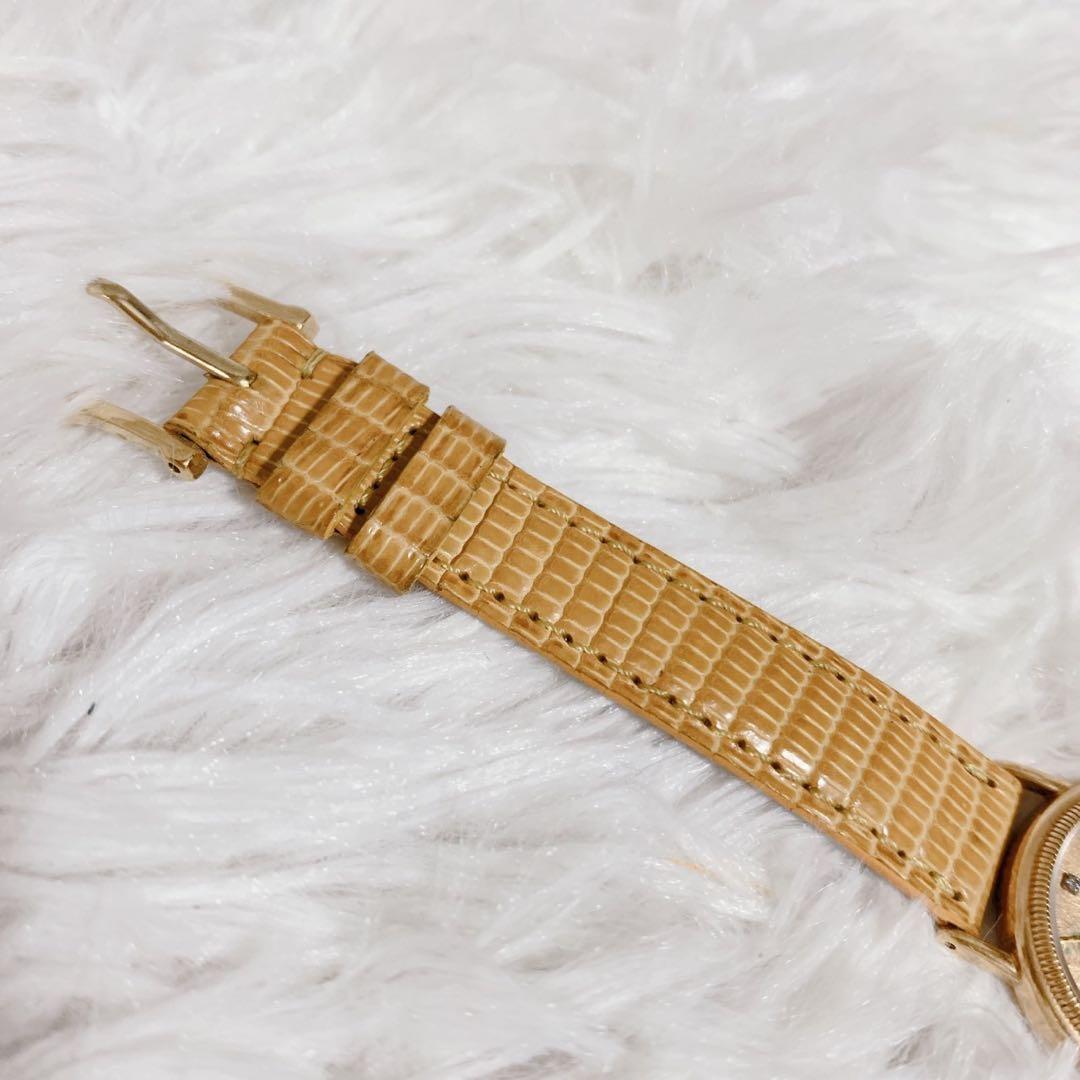 【動作未確認】BULOVA21 エルヴィン 腕時計 K18ゴールド レディース