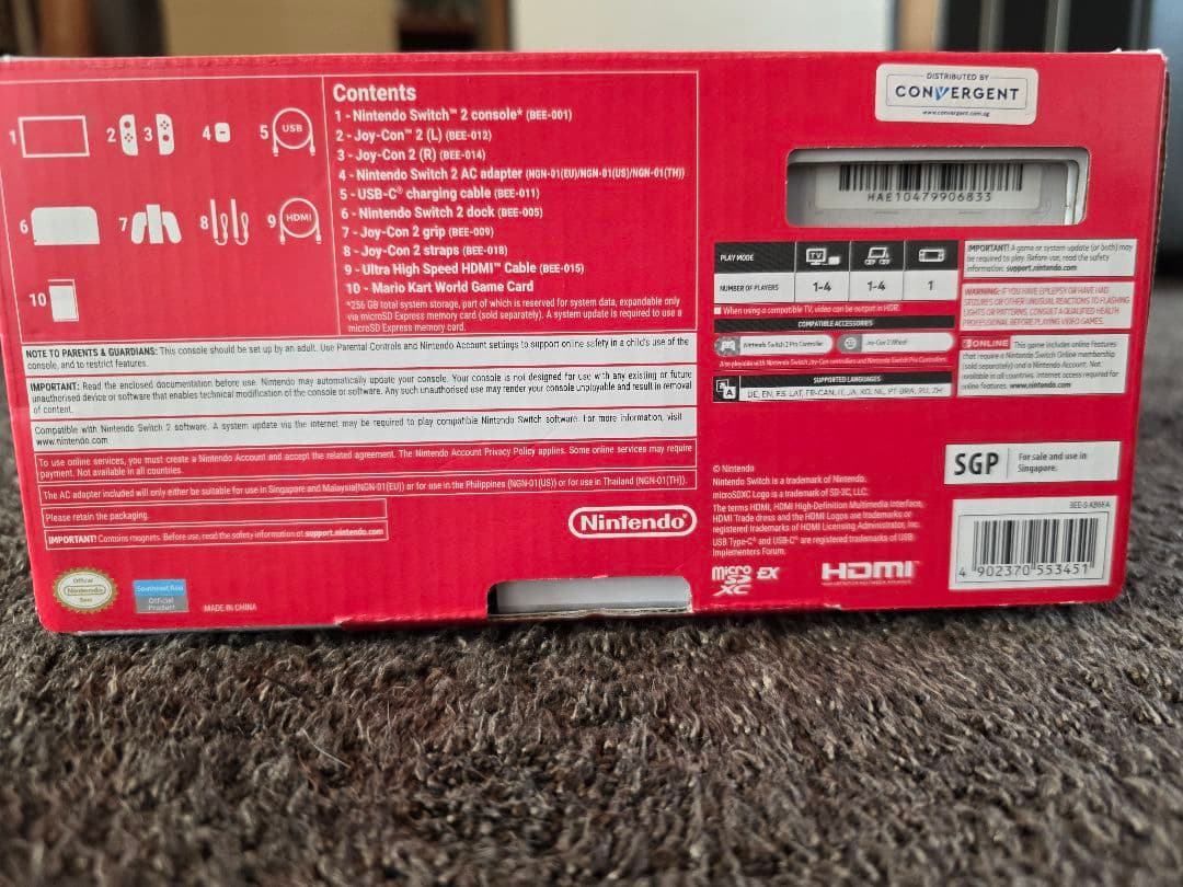 Nintendo Switch 2モデル マリオカート同梱