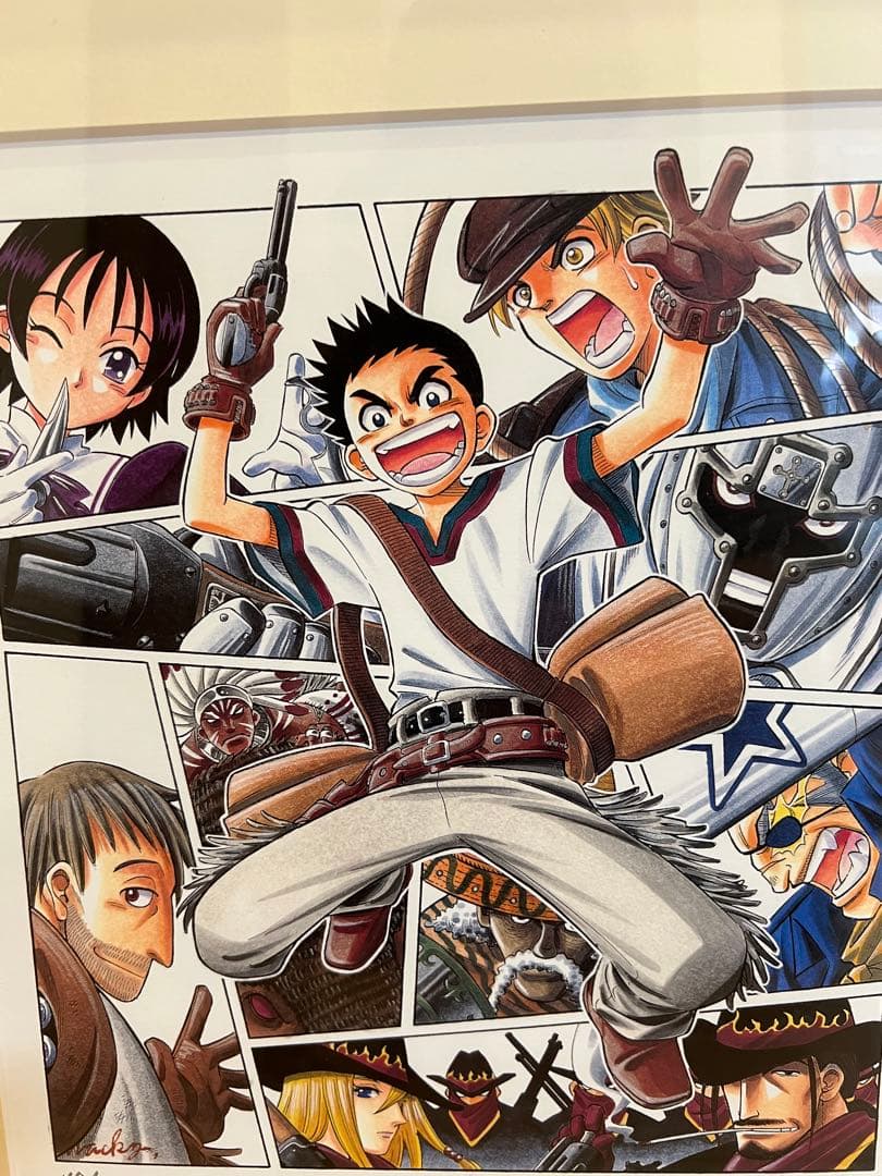 GUN BLAZE WEST 和月伸宏　直筆サイン　複製原画