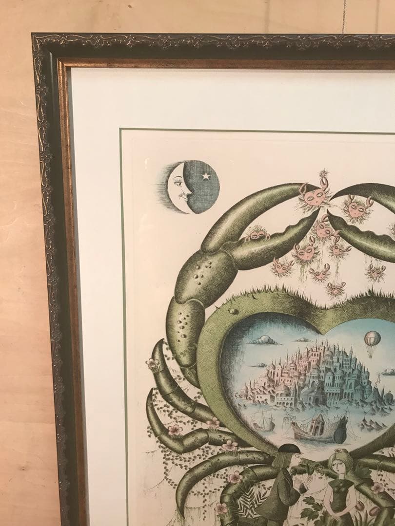 ペイネ　「蟹座」　銅版画　直筆サイン・エディション有り