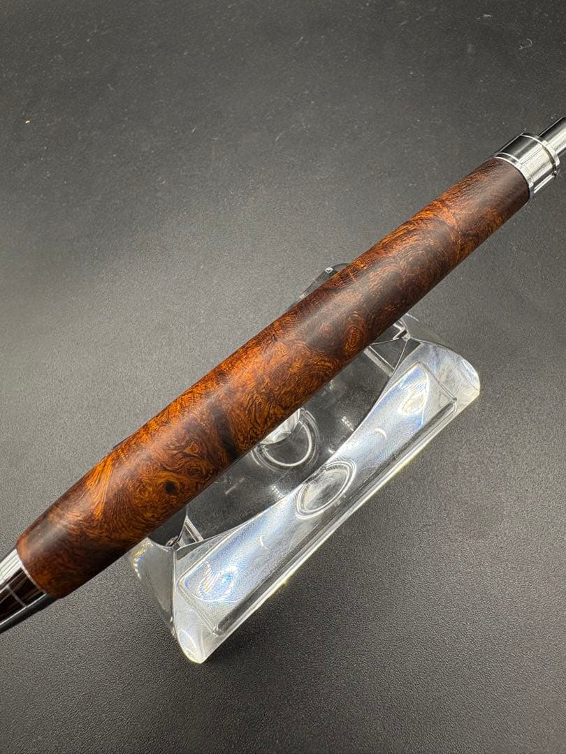 503極上　デザートアイアンウッド　瘤杢　木軸シャーペン　ボールペン