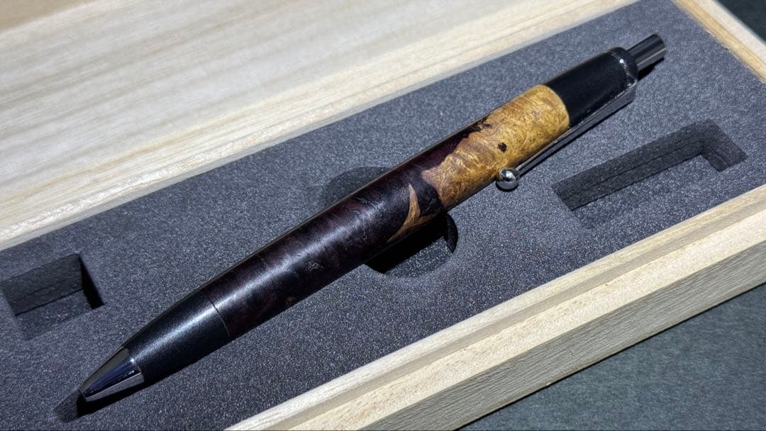 野原工芸 花梨瘤 源平 スタンダード ボールペン 木軸