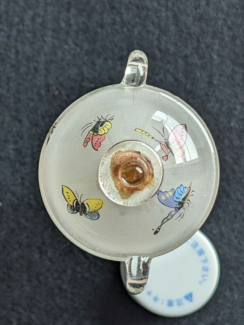 ♦中国 ガラス絵 花鳥図 自在遊環 双耳 鼻煙壺 古玩 置物飾り骨董品 レア物