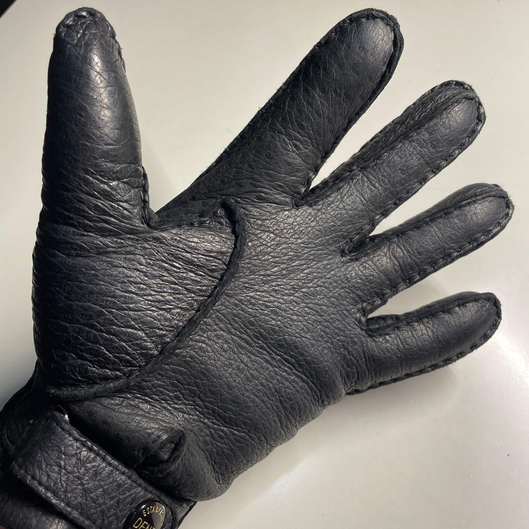 デンツ ペッカリー ブラック 7-1/2 ハンプトン カシミア製ライニング