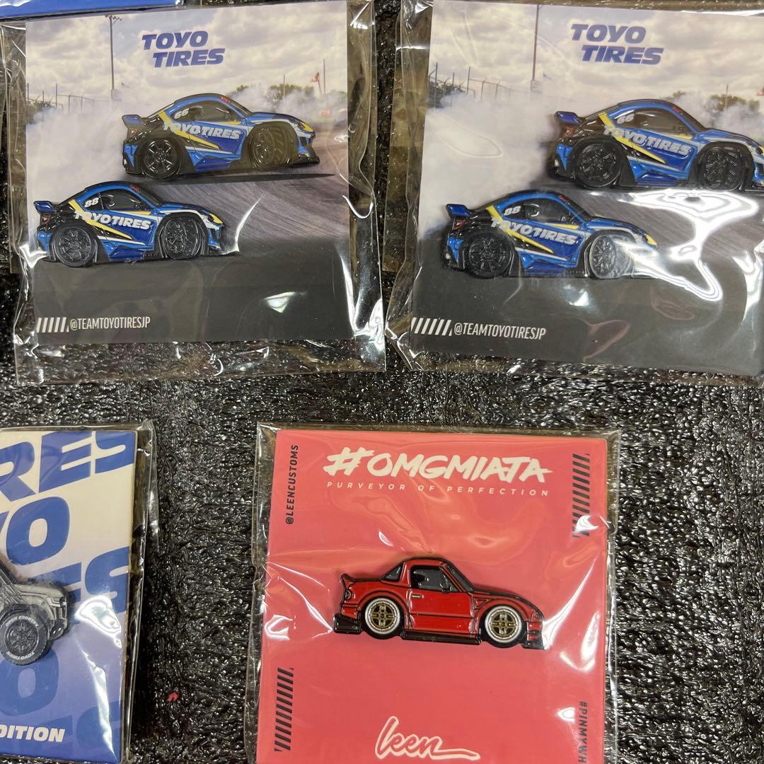 非売品トーヨータイヤピンバッジ 17個☆限定版ラスベガスSEMA show
