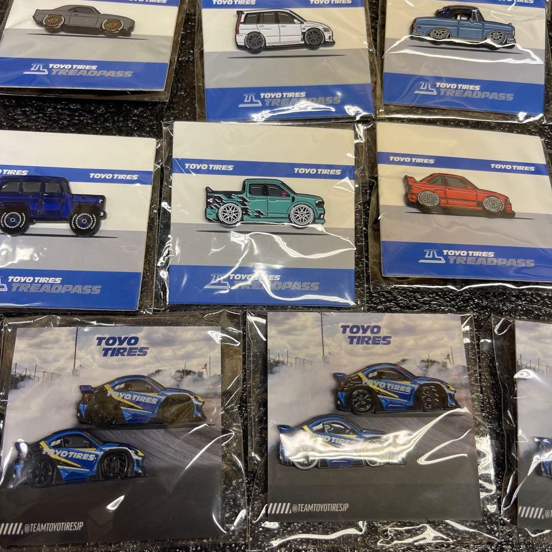 非売品トーヨータイヤピンバッジ 17個☆限定版ラスベガスSEMA show