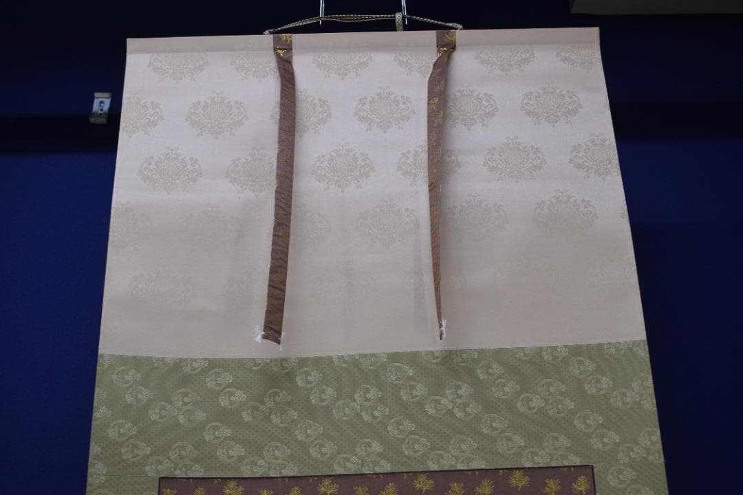 【真作】三笠華山/桃仙人図/掛軸☆宝船☆Z-589