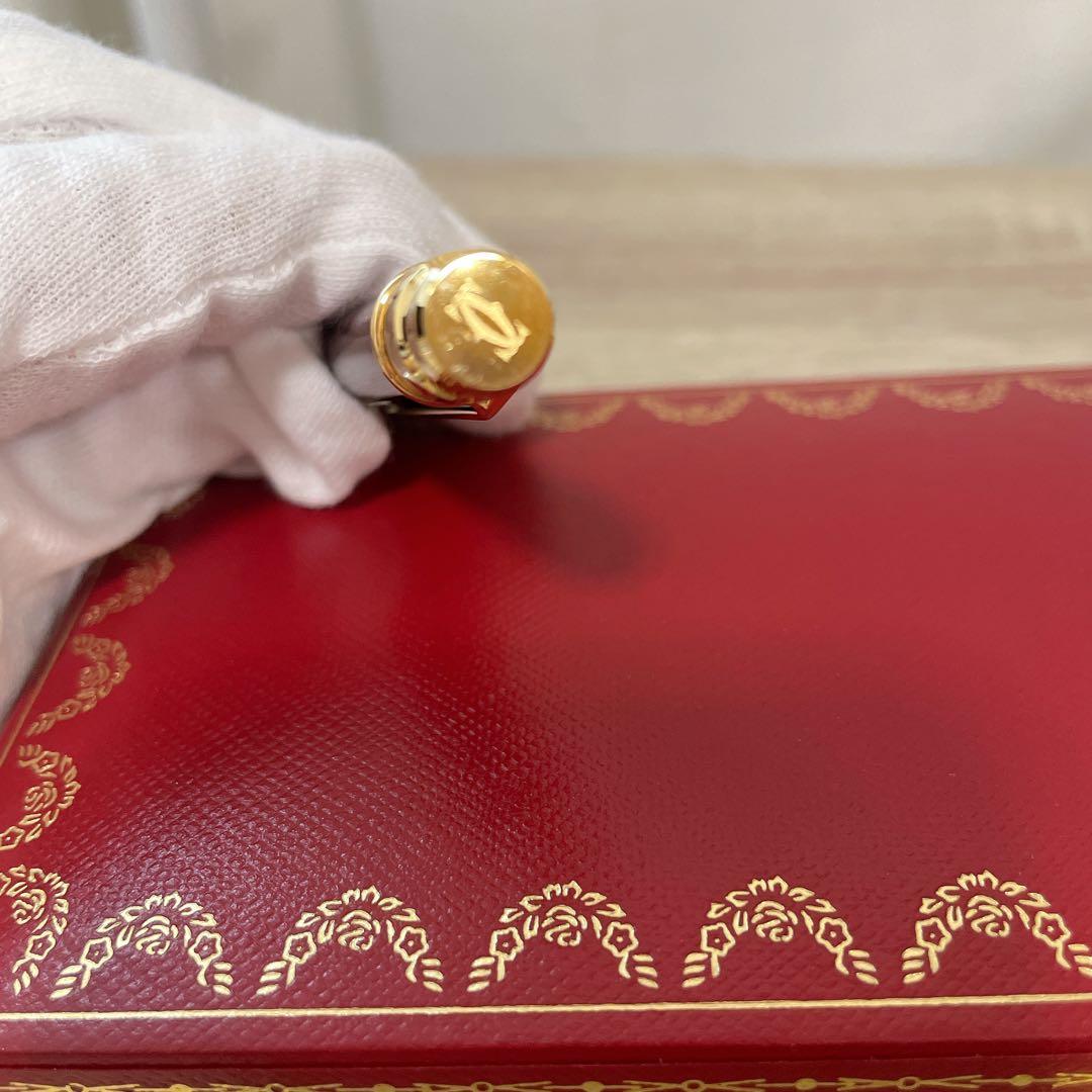 Cartier カルティエ ボールペン レッド ゴールド ボックス付き