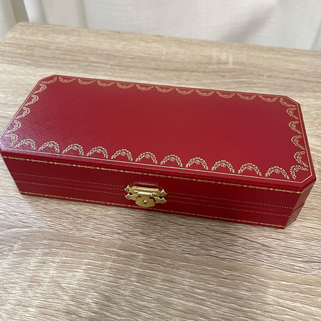 Cartier カルティエ ボールペン レッド ゴールド ボックス付き