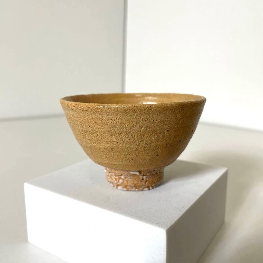 #XG570 陶芸家・内村慎太郎・井戸盃・ぐい呑・唐津焼・共箱・栞付・骨董