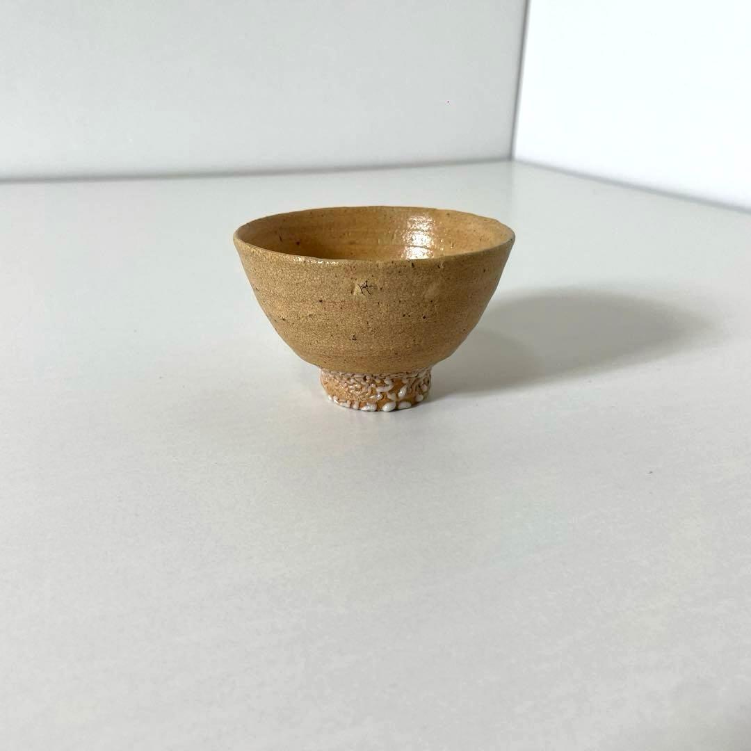 #XG570 陶芸家・内村慎太郎・井戸盃・ぐい呑・唐津焼・共箱・栞付・骨董