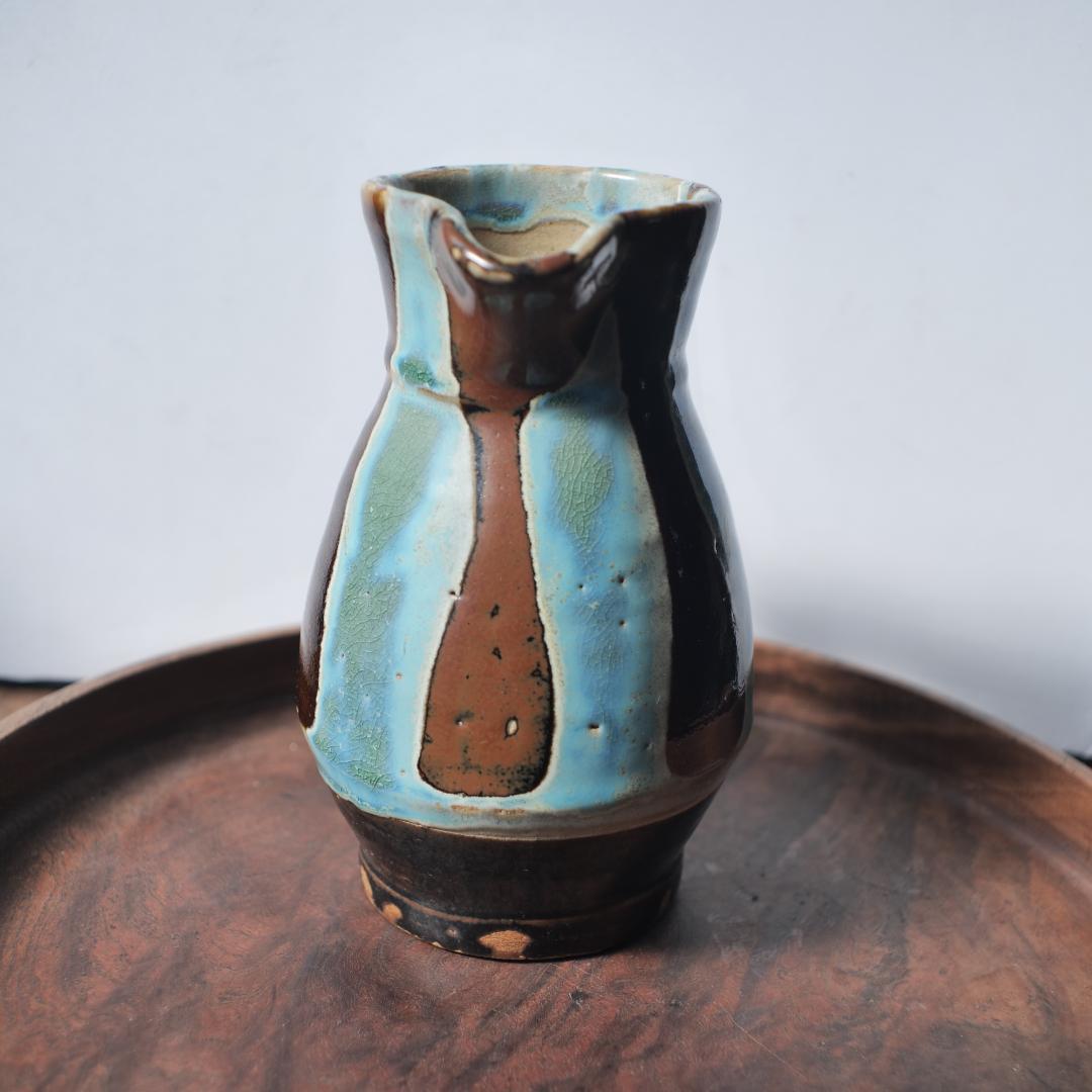 【民藝】出西窯 水差し 花瓶 フラワーベース ピッチャー 作家物