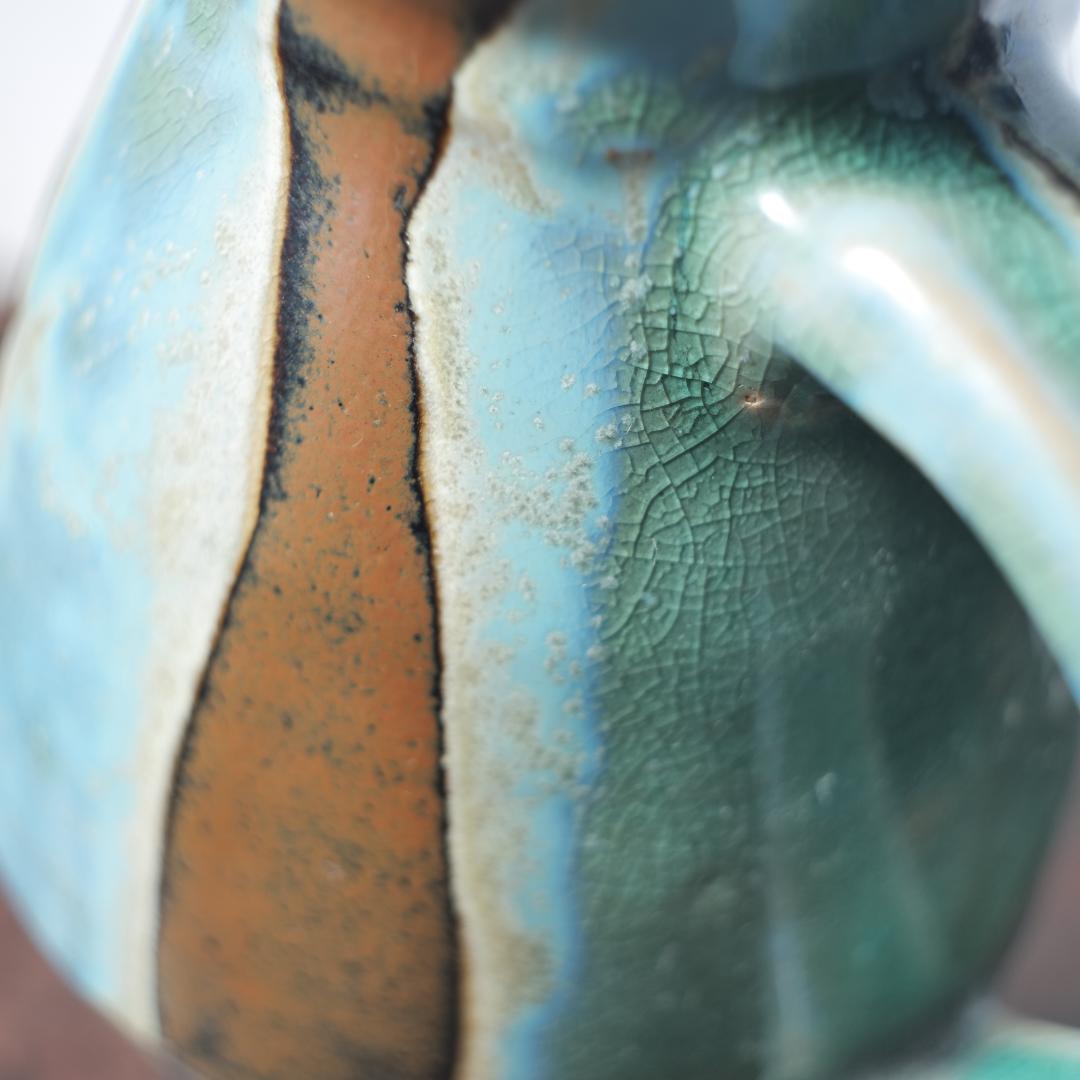 【民藝】出西窯 水差し 花瓶 フラワーベース ピッチャー 作家物