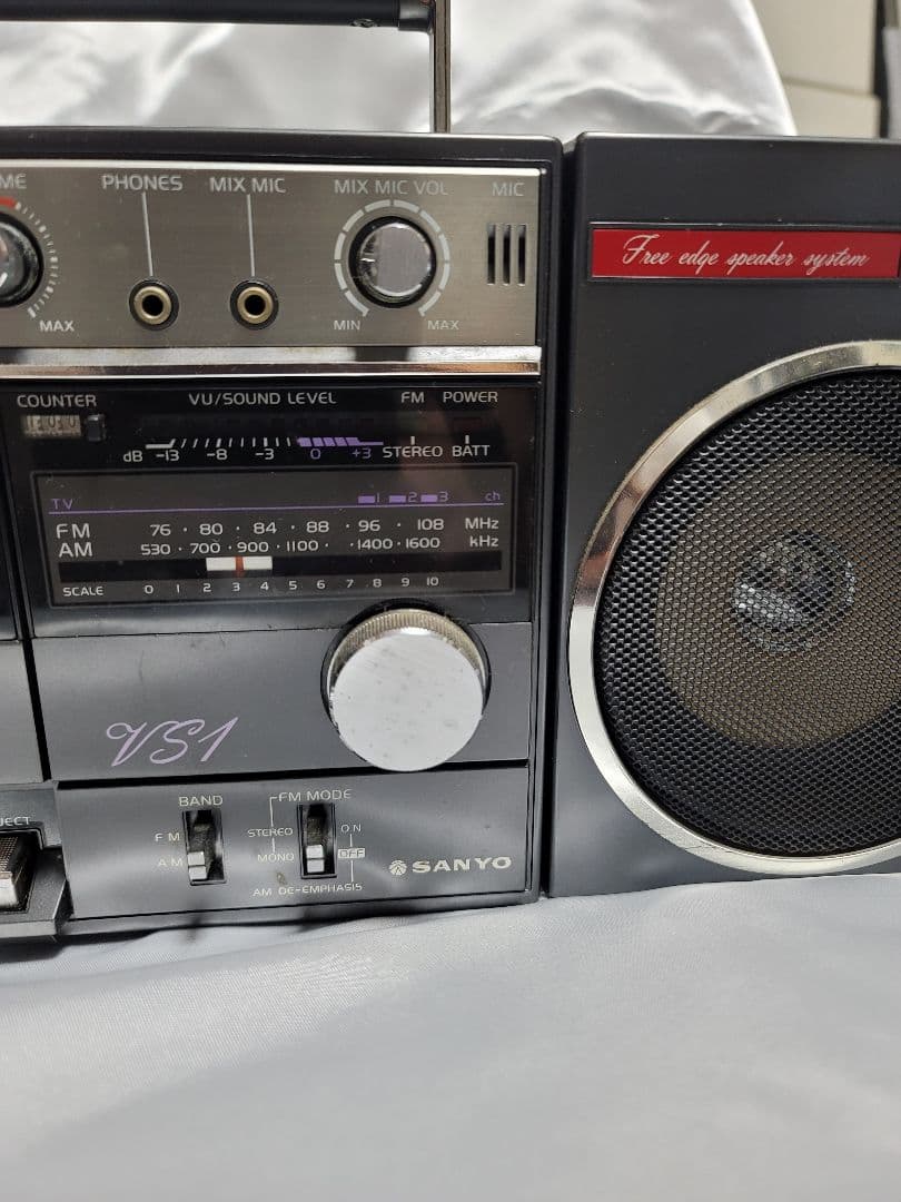 SANYO VS1 ラジカセ 動作確認済み レトロ 小道具
