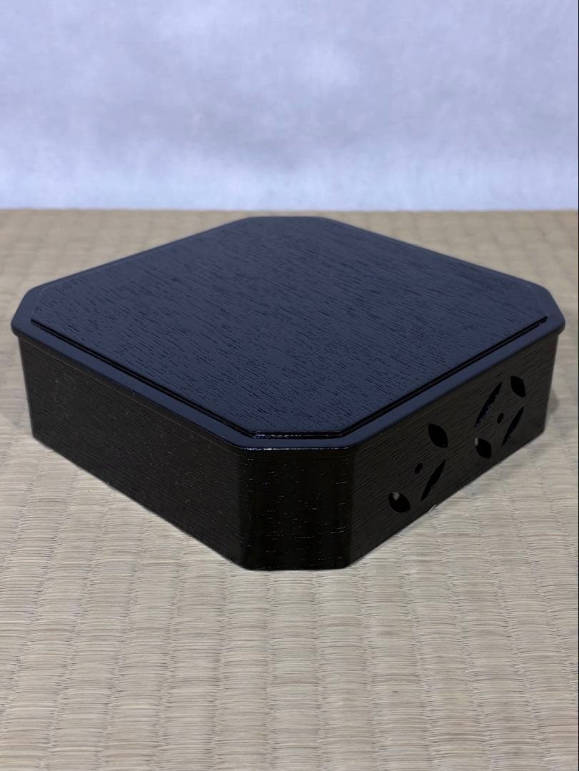 中塚拓也造　掻合塗 七宝段付 縁高重　美品　茶道　懐石　送料込