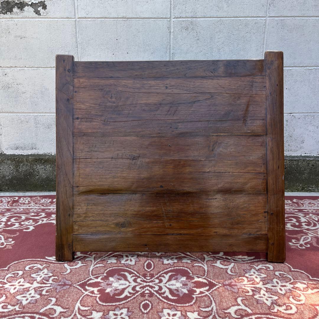 古家具ビンテージ品◾️チーク材 木製無垢材 コーヒーテーブル サイドテーブル 机