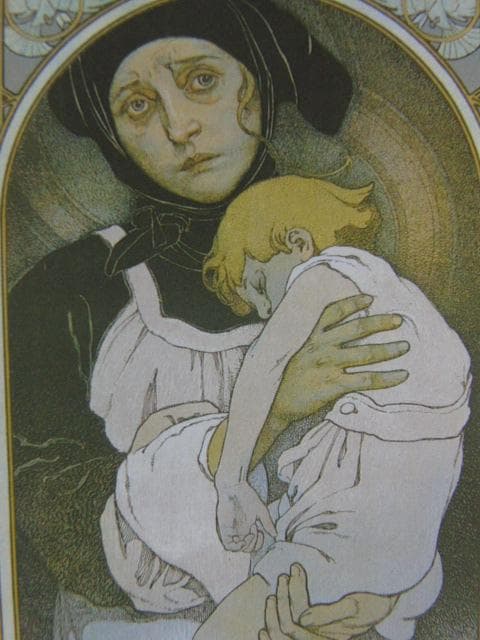 アルフォンス・ミュシャ、ロシア復興、希少な画集より、新品高級額