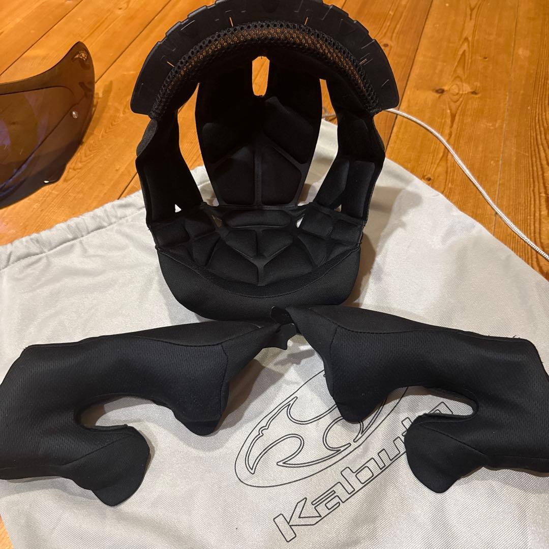 Kabuto シューマ フルフェイス ホワイト 純正ブルーシールド付き