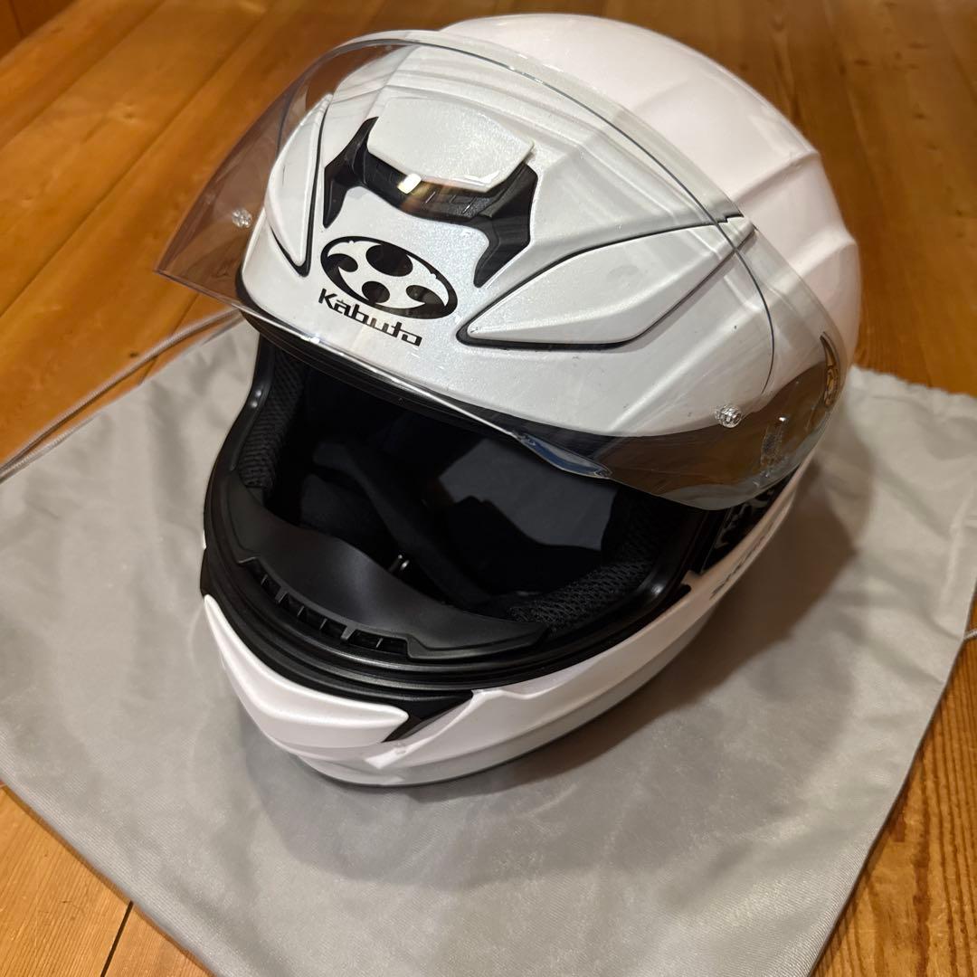 Kabuto シューマ フルフェイス ホワイト 純正ブルーシールド付き