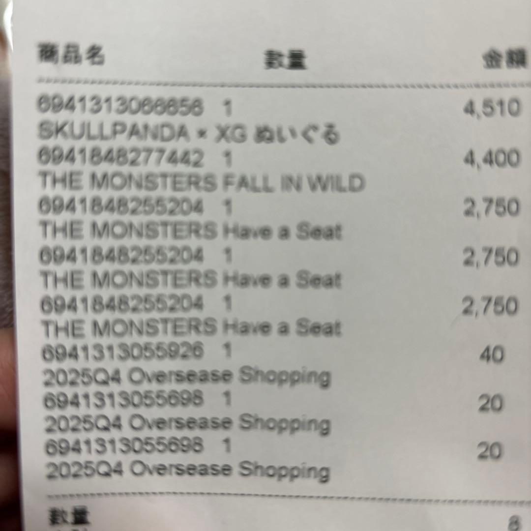 SKULLPANDA XG 日本限定ぬいぐるみペンダント