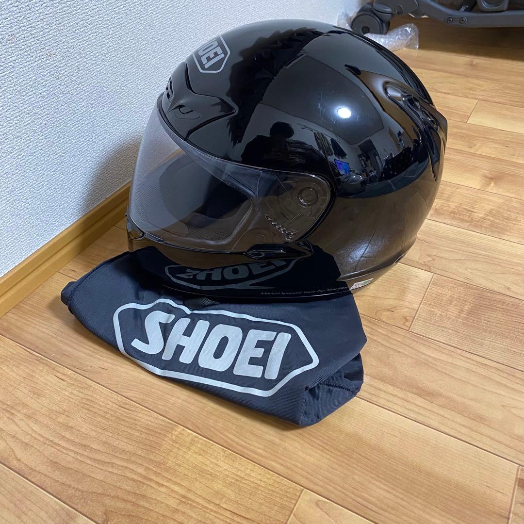 美品✨ SHOEI フルフェイスヘルメット ブラックW-4 XLサイズ 専用袋付