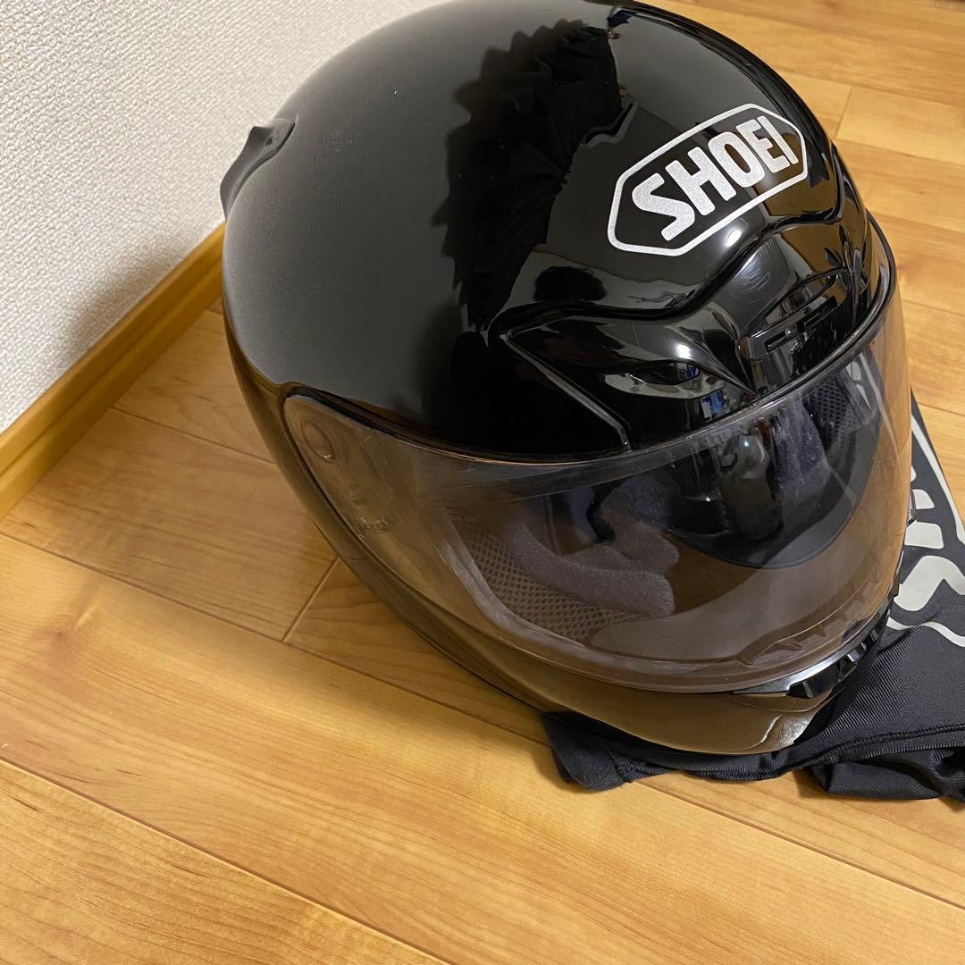 美品✨ SHOEI フルフェイスヘルメット ブラックW-4 XLサイズ 専用袋付