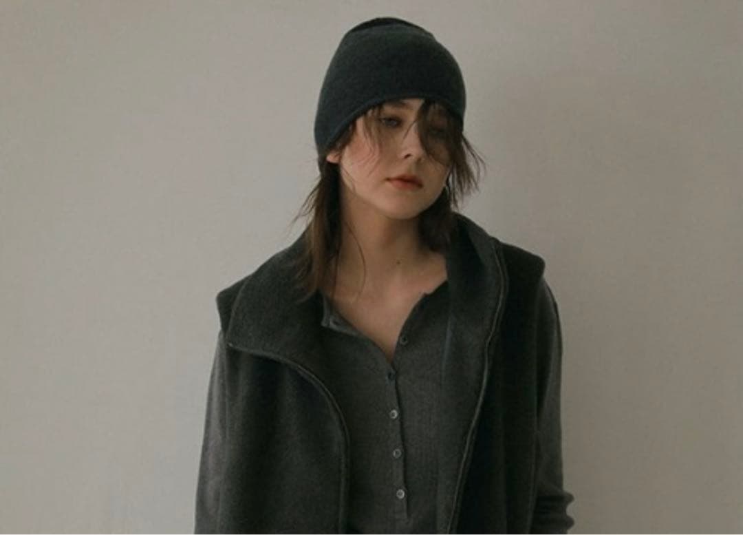 etre tokyo カシミヤニットビーニー　グレー