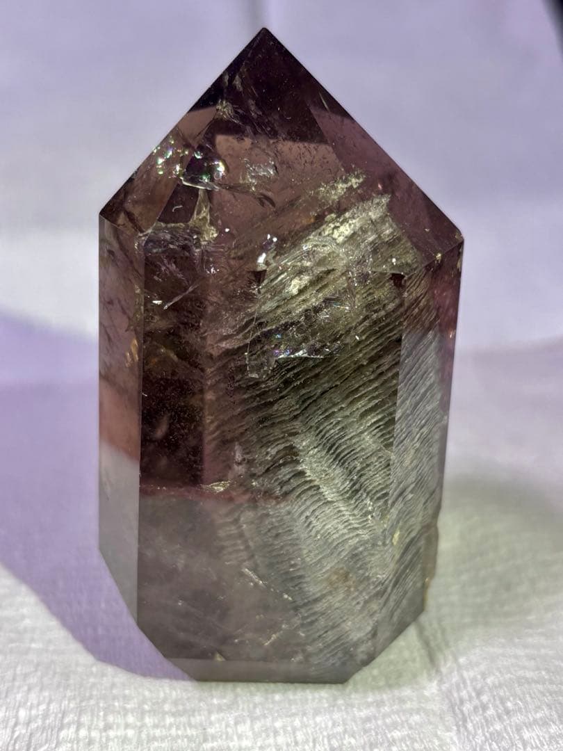 【超希少】千層龍神ガーデンクォーツ スモーキークォーツ ポイント 魔除け